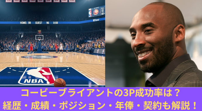 【NBA】コービー・ブライアントの3ポイント成功率はどれくらいか？3Pダンク、スリーポイントの評価も紹介